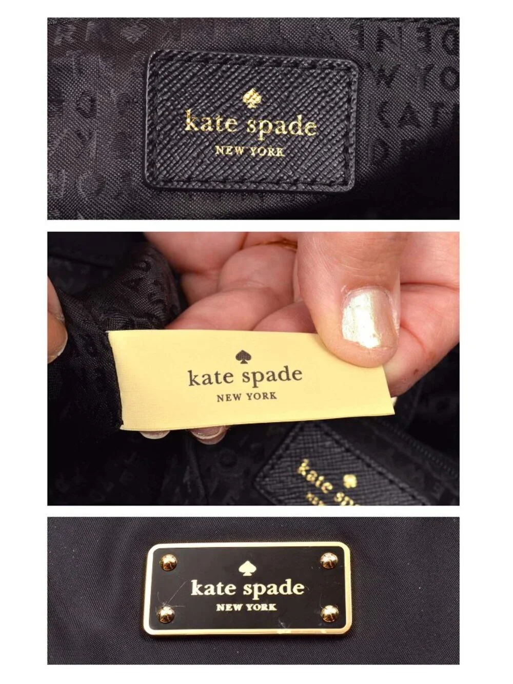 Kate Spade New York Wilson Road Alyse Satchel Bag Black Nylon
